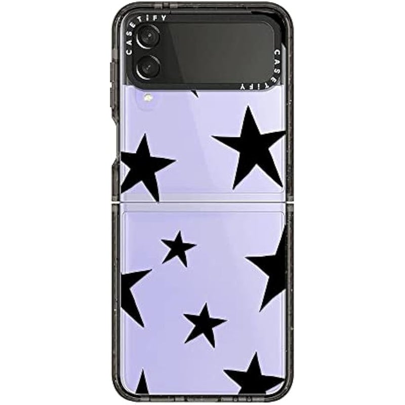 Casetify Impact Case for Galaxy Z Flip 4 - Stars Black - Clear Black - Image 2