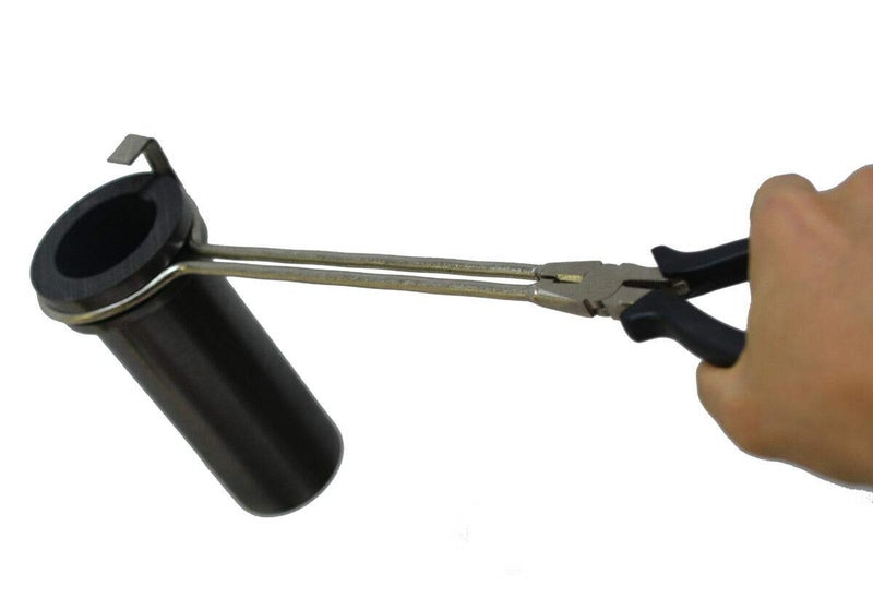 OTOOLWORLD Melting Furnace Tongs Pliers Pincers Casting Graphite Melting Crucible Tongs - Image 3