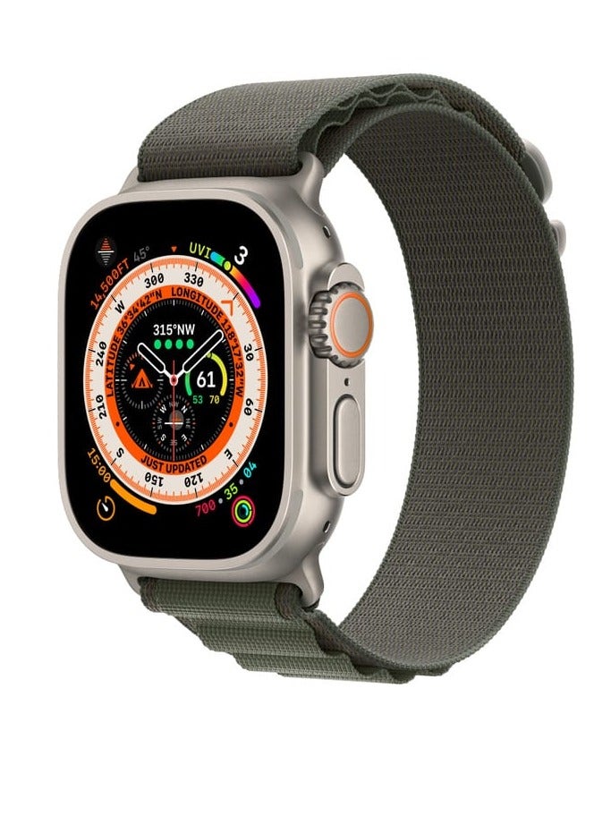 سوار ساعة ابل الجديد من النايلون القوي يدعم مقاس  42  لون  زيتي (أخضر عسكري) - Image 1