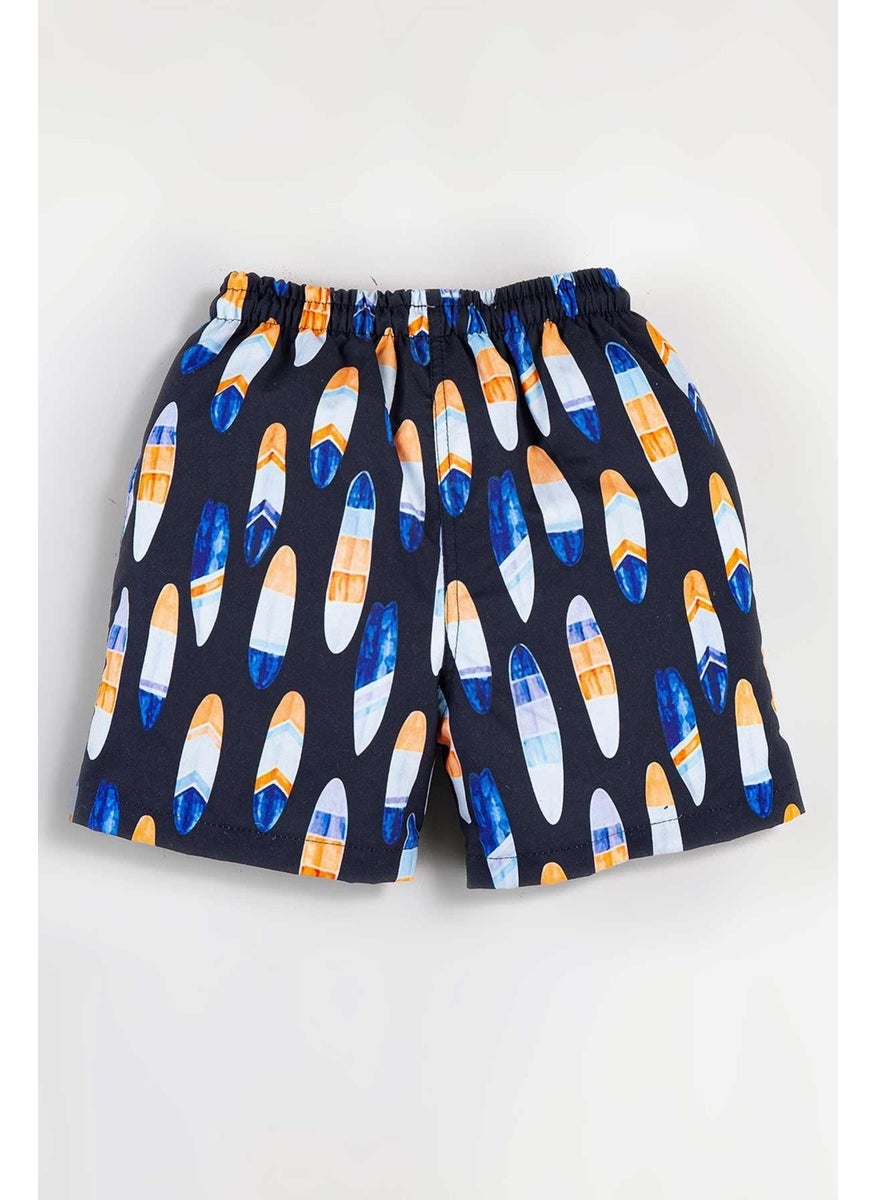 Gold Class Kidswear Surfboard Patterned Water Repellent Men's Swim Shorts  - Image 2