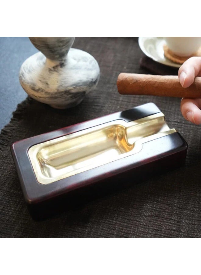 SikarInfuse Round Ashtray | Luxury Handcrafted , Elegant Stick Desktop Rest for Home, Office & Lounge Use - Image 2