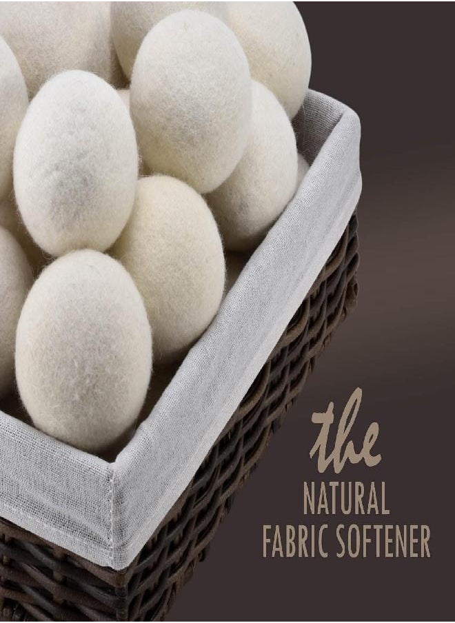 Handy Laundry Wool Dryer Balls - Natural Fabric Softener, Reusable, Reduces Clothing Wrinkles and Saves Drying Time. The Large Dryer Ball is a Better Alternative to Plastic Balls and Liquid Softener. (Pack of 6)  - Image 5