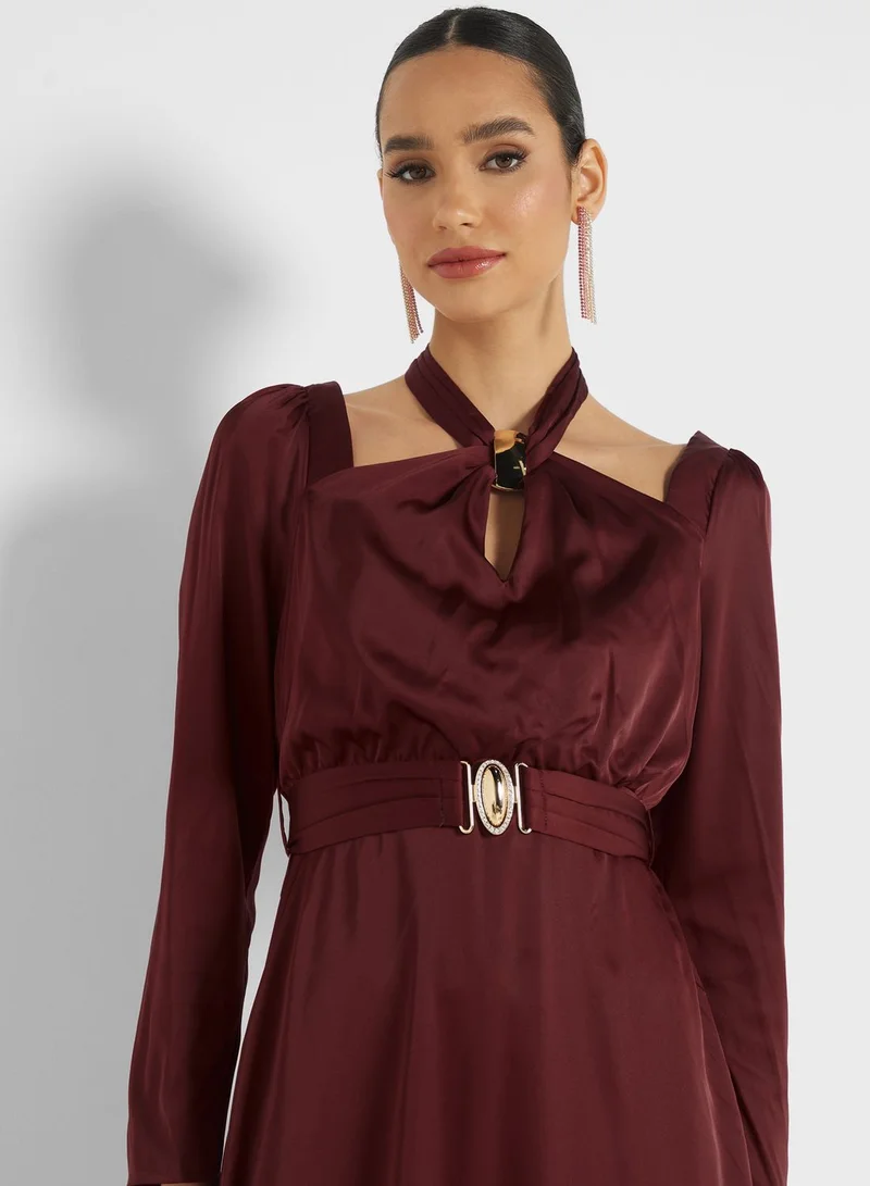 Femi9 Belted Detail Dress
