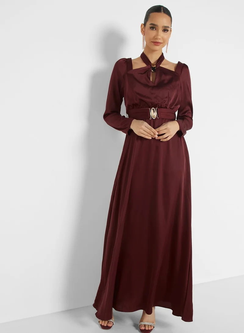 Femi9 Belted Detail Dress