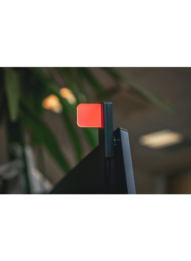 Luxafor Flag LED USB Busy Light Indicator – Black Luxafor Flag LED Availability Indicator That Eliminates Workspace Distractions and Boosts Productivity (20 inch Cable (USB)) - Image 3