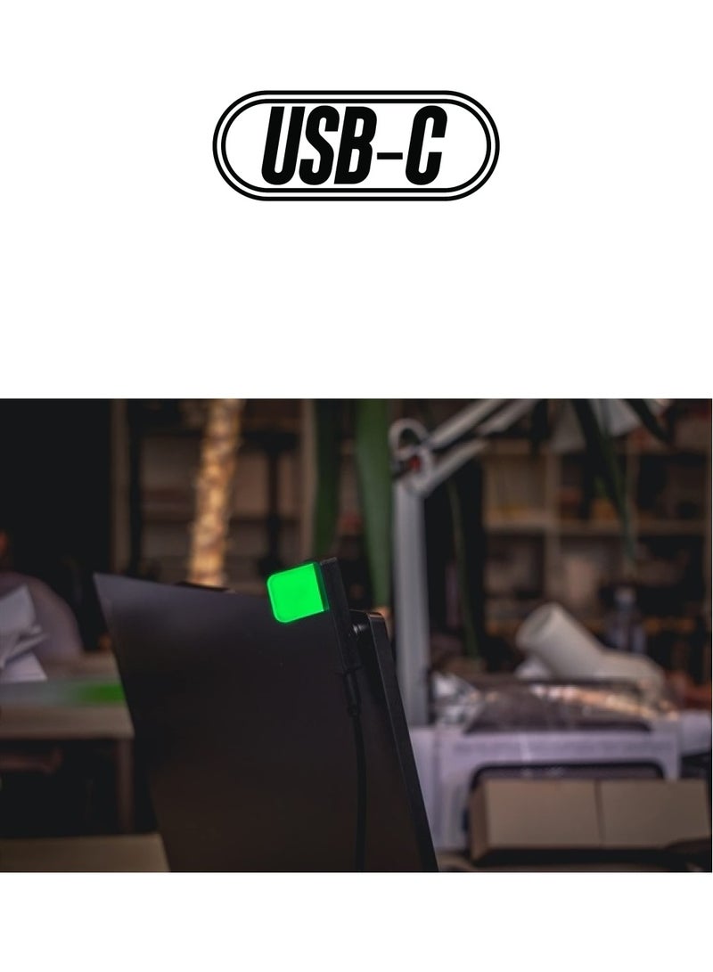 Luxafor Flag LED USB Busy Light Indicator – Black Luxafor Flag LED Availability Indicator That Eliminates Workspace Distractions and Boosts Productivity (20 inch Cable (USB)) - Image 1