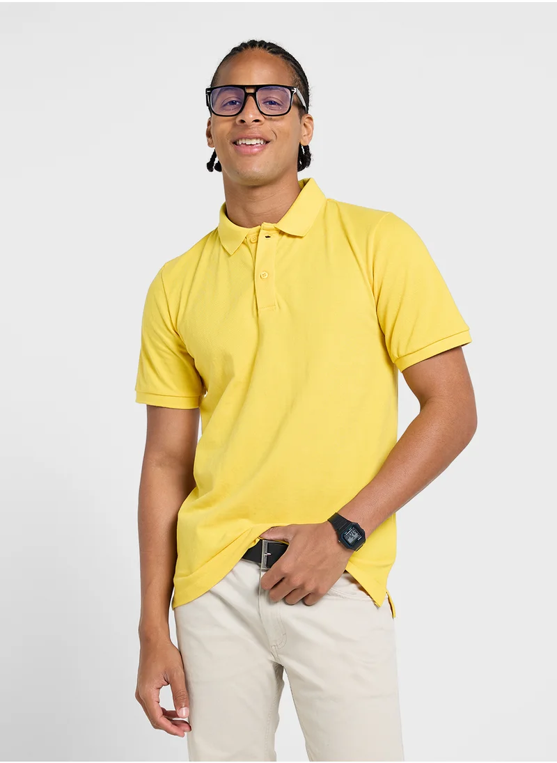 سفنتي فايف Basic Polo Shirt