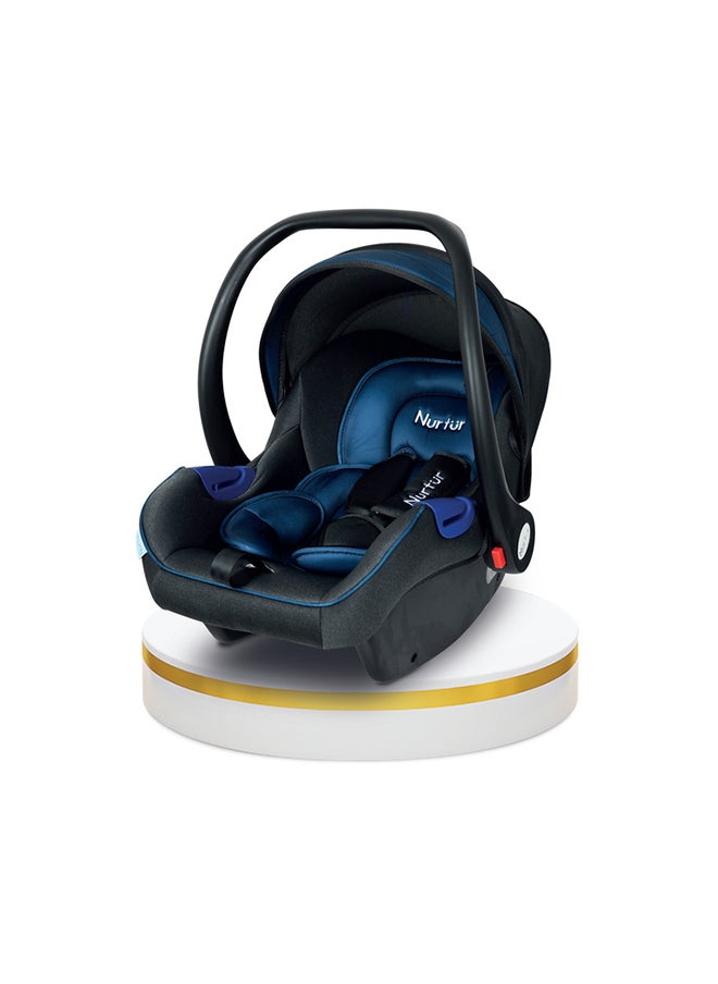 Nurtur - Nemo Baby Carrier Adjustable Canopy And Handle For 0-12 Months Upto 13kg, Black/Blue - Image 1