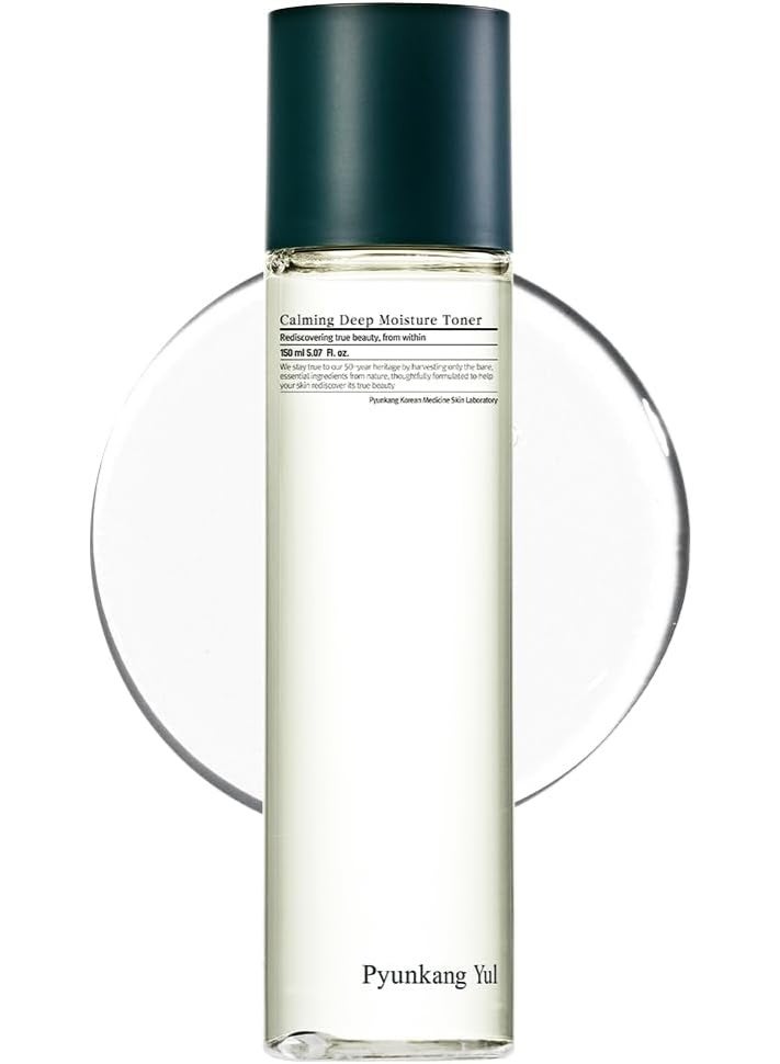 Pyunkang Yul PKY Calming Deep Moisture Toner - Face Toner for Women containing AHA and PHA - for Teens and Adults - Astringent for Face - Korean Facial Toner - 150ml 5.07 Fl. Oz. - Image 1