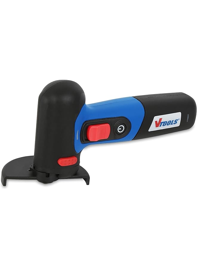 VTOOLS 7.2V Cordless Mini Angle Grinder High Speed 6000Rpm With 2000Mah Battery Compact Angle Grinder For Cutting Polishing Wood Steel And Plastic Blue Vt1215 - Image 2