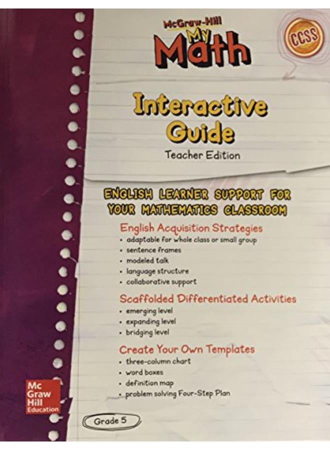 My Math Interactive Guide Teacher Edition GRADE 5  Ed   1