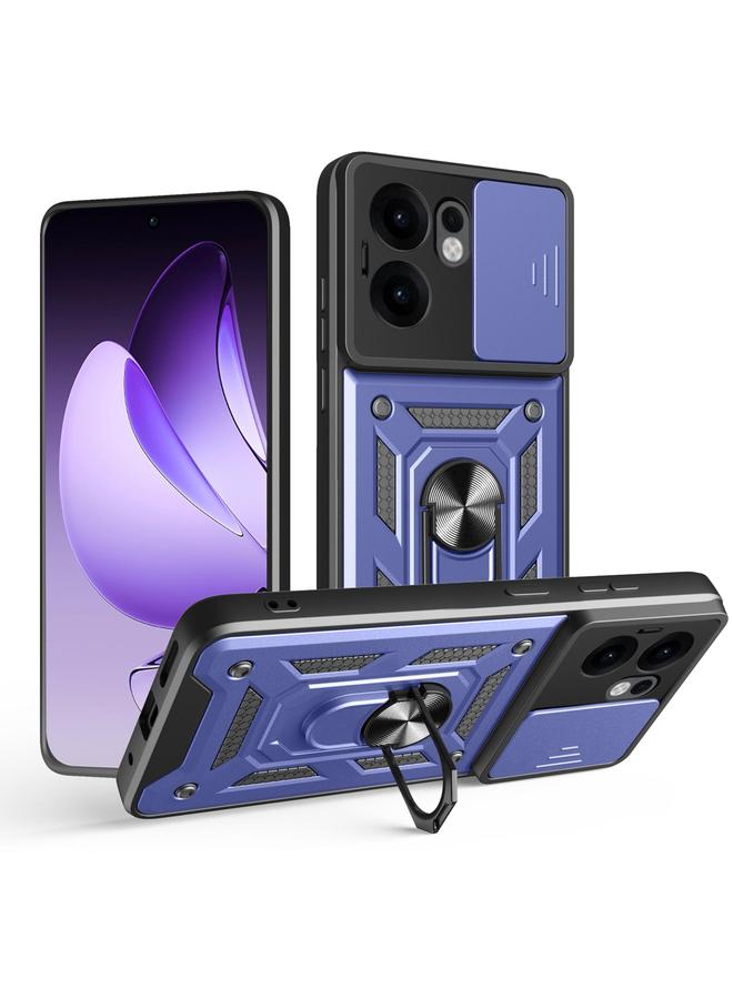 اس-توب جراب لهاتف OPPO Reno13 F 4G / 5G بتصميم غطاء كاميرا منزلق من مادة TPU الهجينة لهاتف الكمبيوتر الشخصي - Image 1