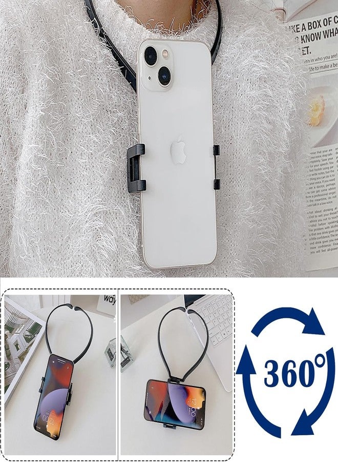 VPGS Selfie Neck Mount, Release Neck Cell Phone Holder for Smartphone and Action Cameras,Flexible Neck Phone Mount,Adjustable Gooseneck Stand for iPhone - Image 4