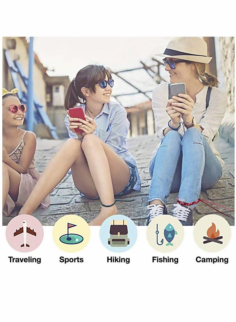 SYOSI Mosquito Repellent Bracelets for Kids and Adults, Leather Natural Insect Bug Wrist Bands Adjustable Keep 300 Hours Outdoor Camping Fishing Traveling 12 Pcs - Image 4