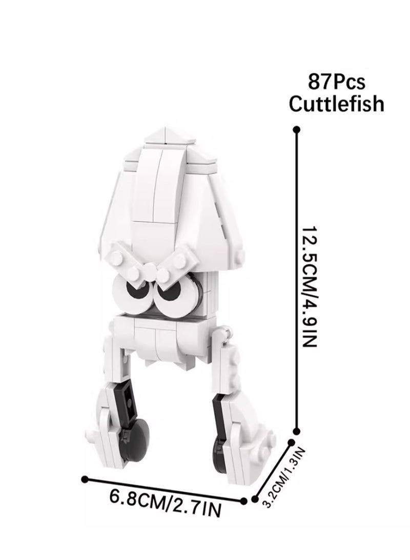 Children's Self-assembly Small Particle Toy Building Blocks Squid Model Hand-made Creative Plug-in Toys - Image 2