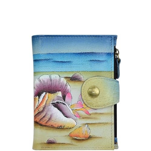 Anna by Anuschka Women's Hand Painted Genuine Leather Ladies Wallet - Caribbean Dream - Image 5