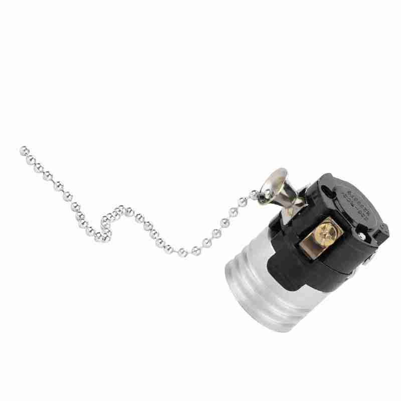 E27 Light Holder: Silver Premium Aluminum Vintage Lamp Socket - Pull Chain Control Heat Dissipating Desk Lamp Base for Home Kitchen Bedroom Bar Restaurant Coffee Shop Hotel Decor - Image 5