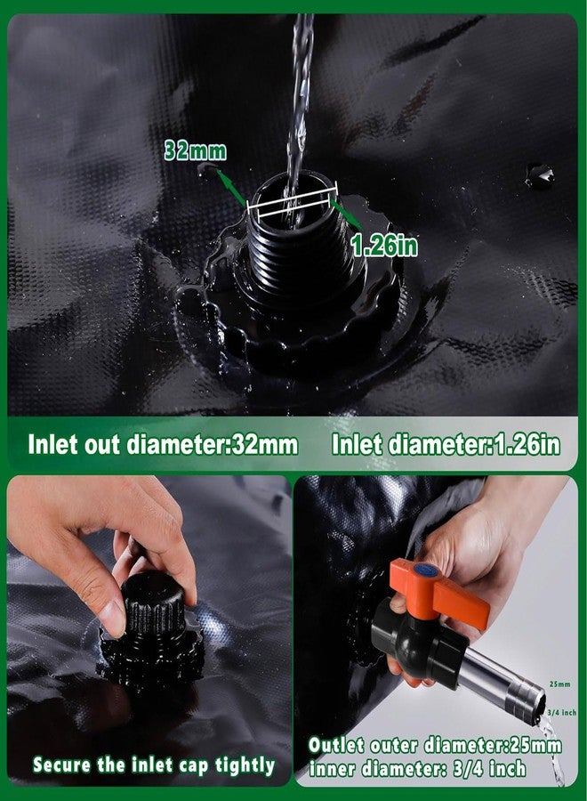 MXQMKL 113 L/30 gal Water Bladder Storage Containers, Foldable Portable Water Tank Large Capacity Soft Water Bag, Drought Resistance, Fire Prevention, Emergency Water - Image 3