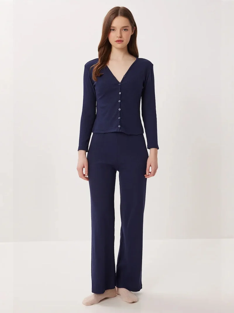 السعادة في إسطنبول ISTANBUL Wide Leg Mid Waist Lounge Bottoms
