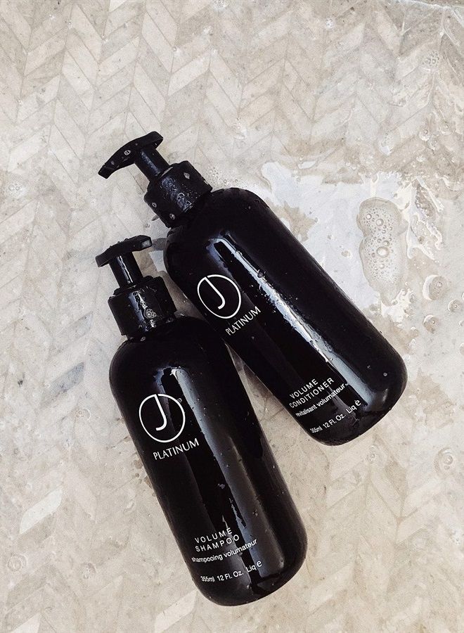 J Beverly Hills Platinum Volume Shampoo with Coconut Oil for Hydrating Hair, 12 Oz - Image 2