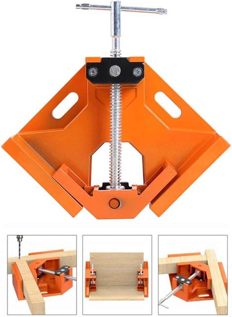 GGOOT 90 Right Angle Clamp Single Handle Aluminium Photo Frame Corner Clamp Carpenter Woodworking Clip Hardware Tool-Australia,Blue  - Image 1