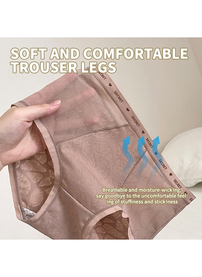 Generic - Seamless Romantic Women's Underwear – High-Waist, Antibacterial, Sweat-Absorbing, Breathable, No Show Hip-Hugging Panties - Image 1