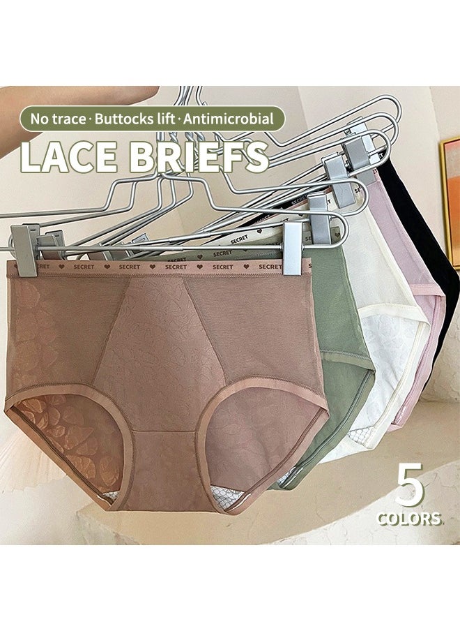 Generic - Seamless Romantic Women's Underwear – High-Waist, Antibacterial, Sweat-Absorbing, Breathable, No Show Hip-Hugging Panties - Image 1