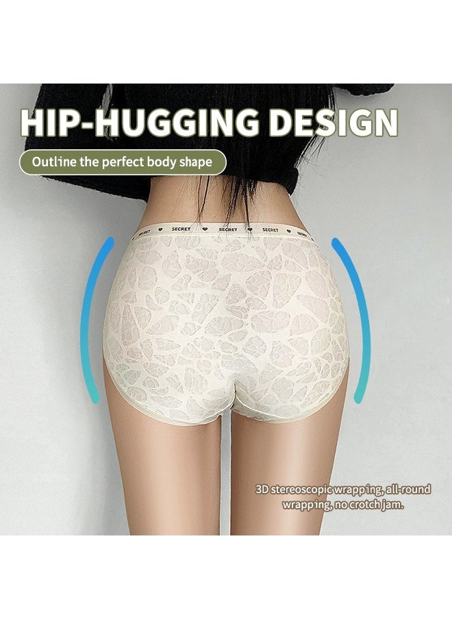 Generic - Seamless Romantic Women's Underwear – High-Waist, Antibacterial, Sweat-Absorbing, Breathable, No Show Hip-Hugging Panties - Image 1