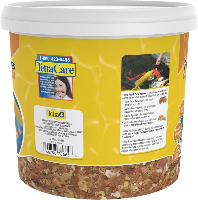 Tetra Pond Flakes Complete Nutrition for Smaller Pond Fish, Goldfish and Koi Fish, 2.2 Pounds - Image 2