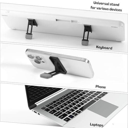 Flavizo 2PCS Mini Portable Laptop Stand – Adjustable Keyboard Holder with Three Angles, Foldable Invisible Notebook Feet, Ergonomic Cooling Support with Anti-Slip Pads for Desk Desktop - Image 5