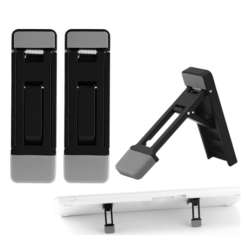 Flavizo 2PCS Mini Portable Laptop Stand – Adjustable Keyboard Holder with Three Angles, Foldable Invisible Notebook Feet, Ergonomic Cooling Support with Anti-Slip Pads for Desk Desktop - Image 1