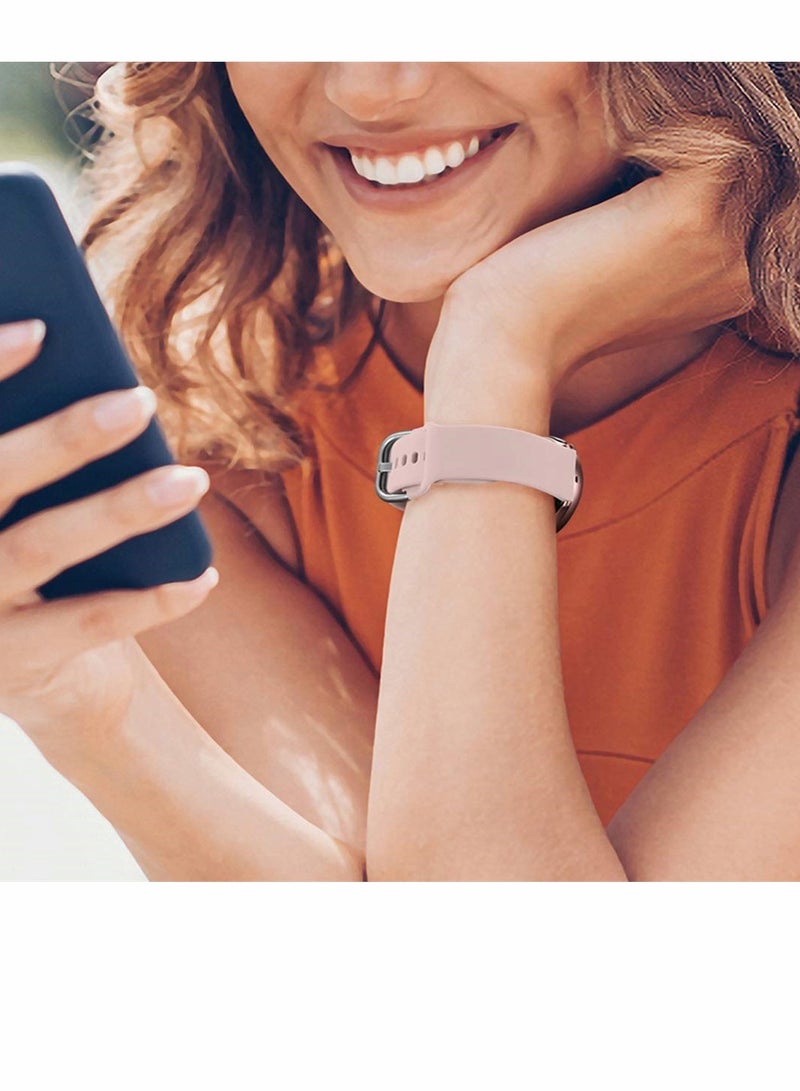 KASTWAVE Silicone Sport Strap for Samsung Galaxy Active 2, 20 mm Watch Bands Compatible for Samsung Galaxy Watch Active 2, Women Men, 3 Pack Pink Sand, Lavender, Gray - Image 4