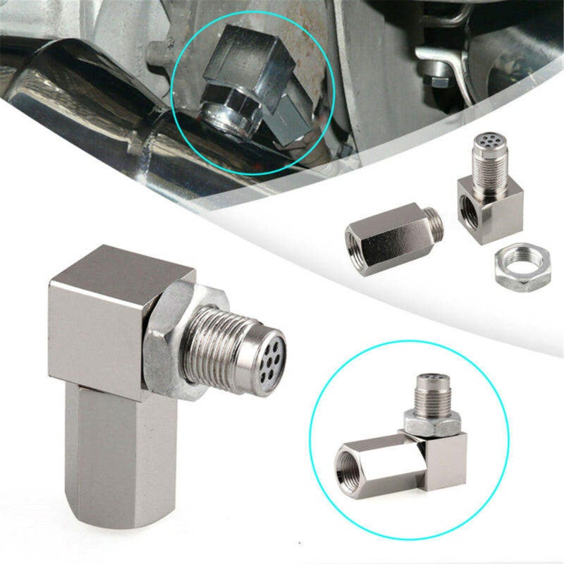 Oxygen Sensor Extension:  Silver High-Quality CNC-Machined - Perfect Accuracy Repeatability Oxygen Sensor Extension for Automotive Use - Image 1