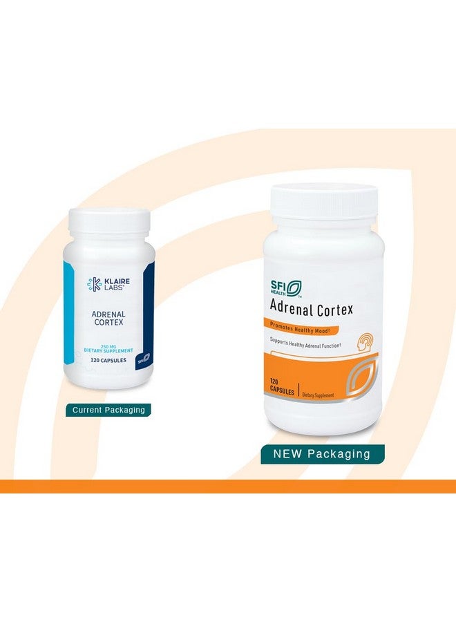 Klaire Labs Klaire Labs SFI Health Adrenal Cortex - Targeted Adrenal Support Supplements for Cortisol Health - Purified, BSE-Free Lyophilized Extract from Pasture-Fed Bovine (60 Capsules) - Image 2
