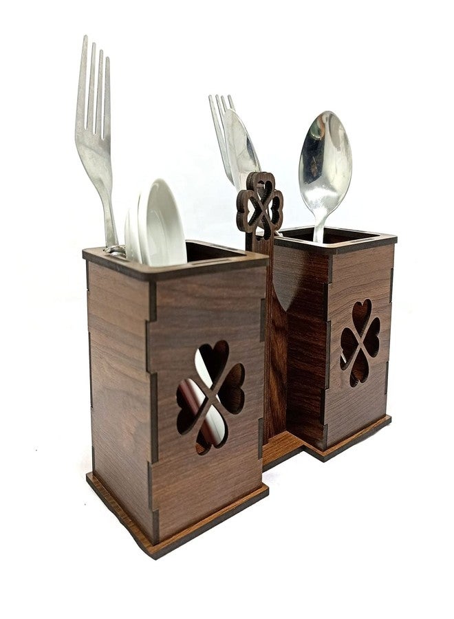 Chavda Spoon Stand for Dining Table Chammach Stand Wooden cutlery holder for kitchen - Image 5