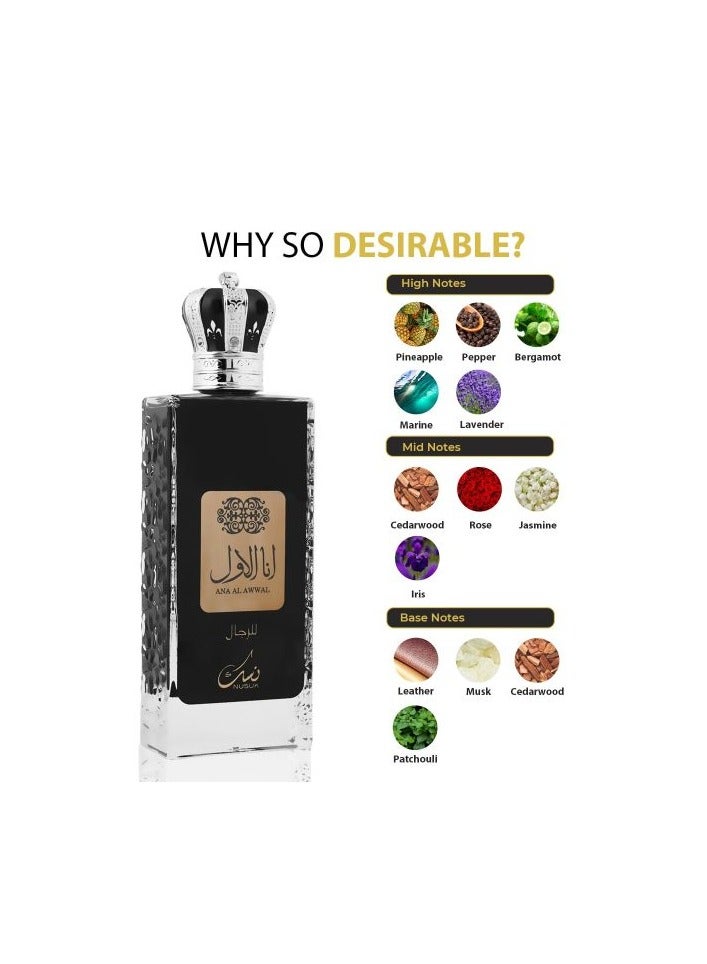 NUSUK SPRAY ANA AL AWWAL EAU DE PARFUM FOR MEN 100ML
