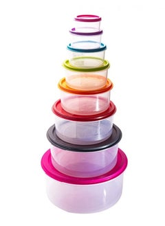 PRINCEWARE Set of 8 pcs Trwin plastic boxes 