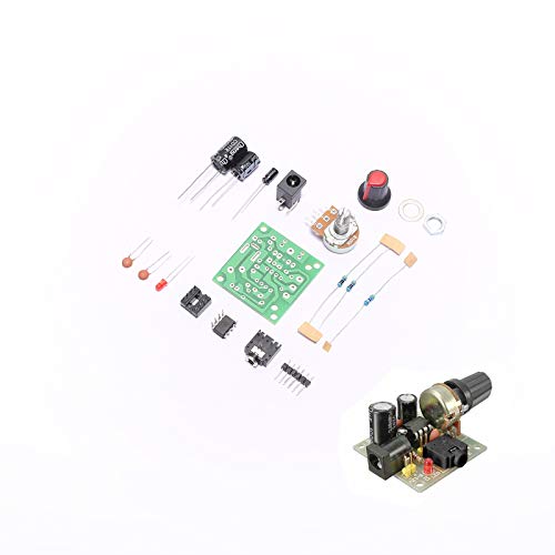 DEVMO LM386 Super Mini Audio Amplifier DIY Kit Board 35x37mm 3-12V - Unsoldered - Image 1
