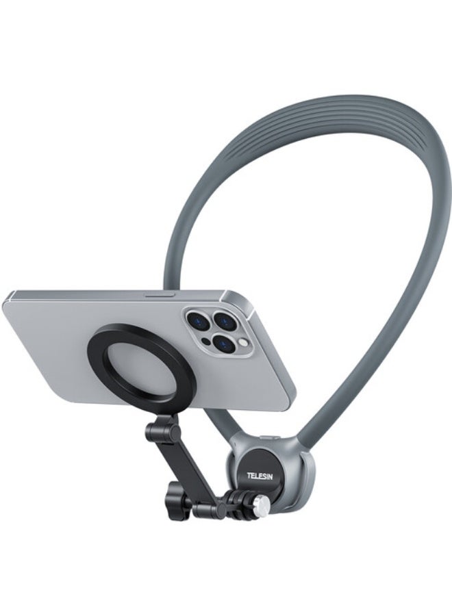 تيليسن TELESIN Action Camera Neck Holder SE 2.0 (Gray) - Image 3