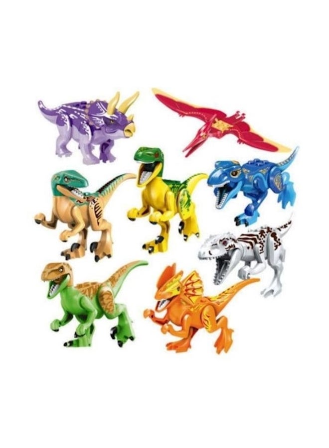 نيبمينينت 8-Piece Jurassic World Dinosaur Figures 10cm