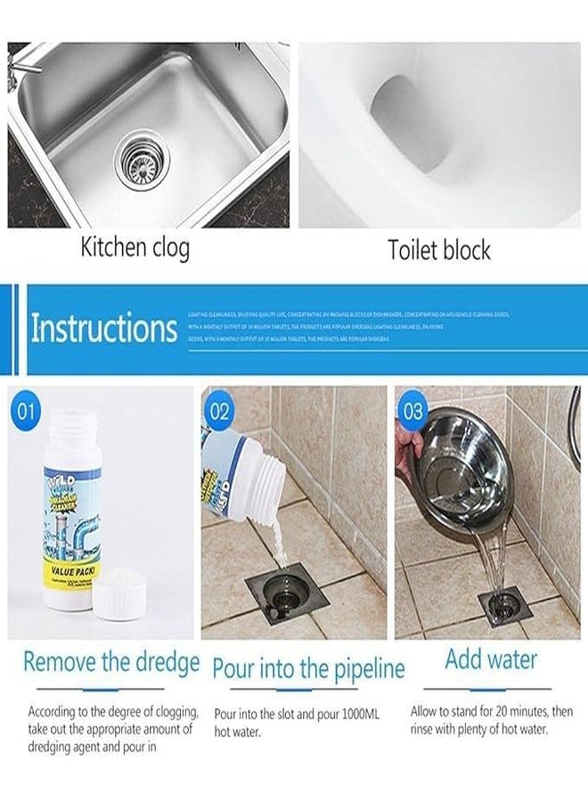 friendizana 4ever Powerful Sink and Drain Blockage Cleaner Powder | Automatic Toilet Blockage Unclogging Agent | Effective Pipe Dredging Tool for Kitchen and Bathroom | Pack of 2 - Image 2