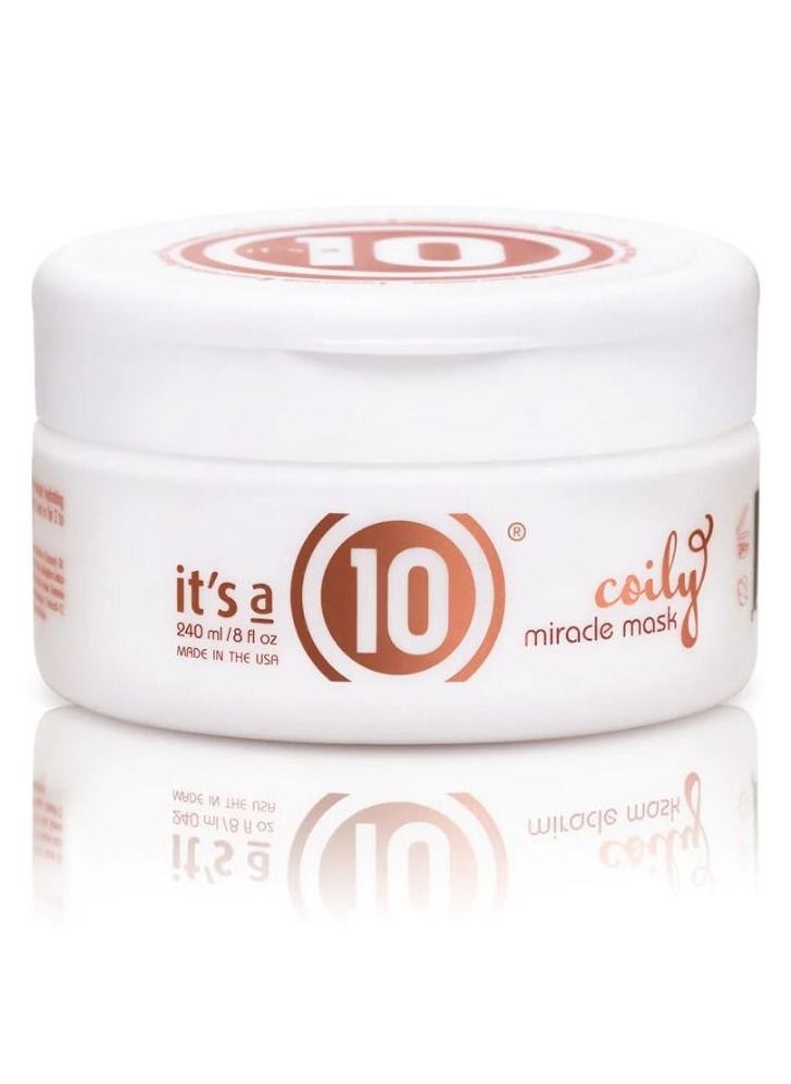 It's a 10 Miracle Coily Mask, Hair Care, Nourishing Hair Treatment, Deep Conditioning Mask, Manageable Curls Waves, Damage Repair Shine  - Image 1