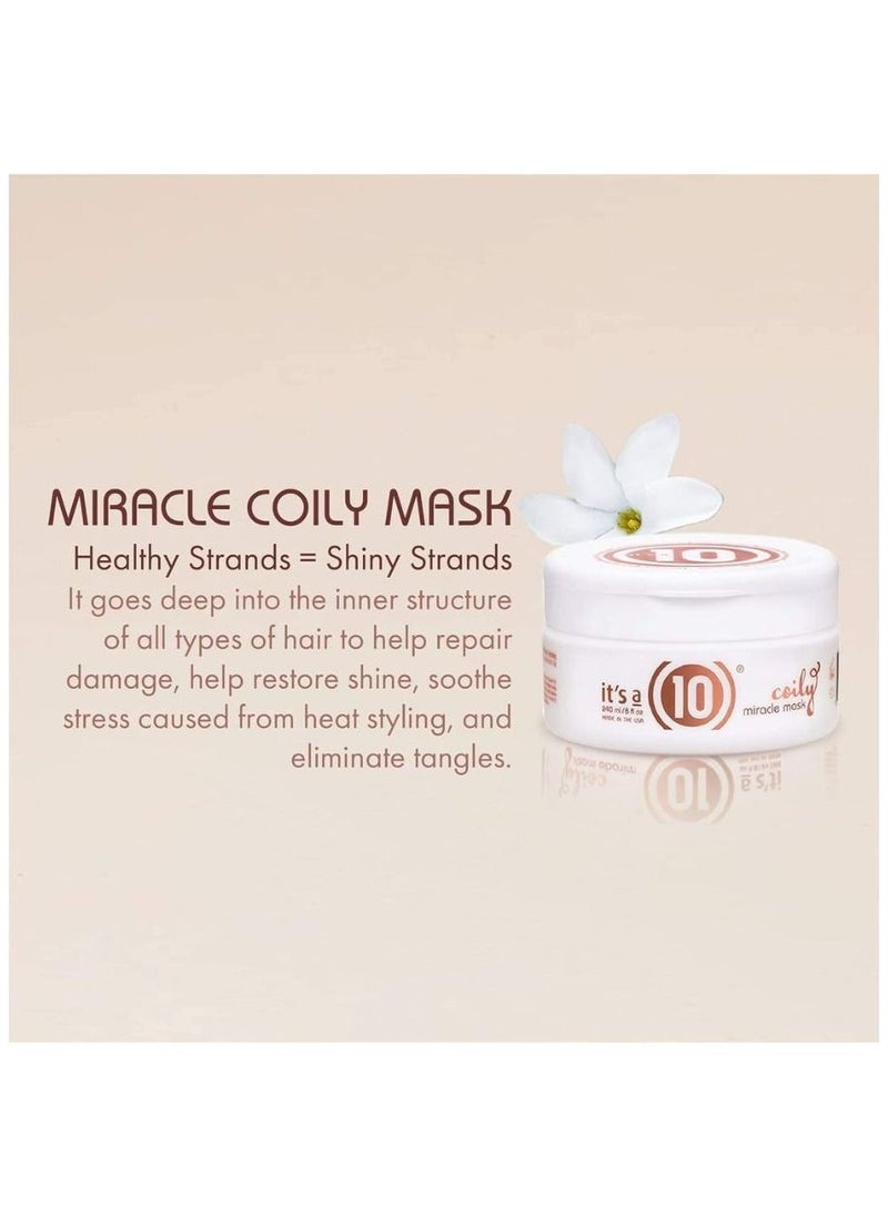 It's a 10 Miracle Coily Mask, Hair Care, Nourishing Hair Treatment, Deep Conditioning Mask, Manageable Curls Waves, Damage Repair Shine  - Image 2