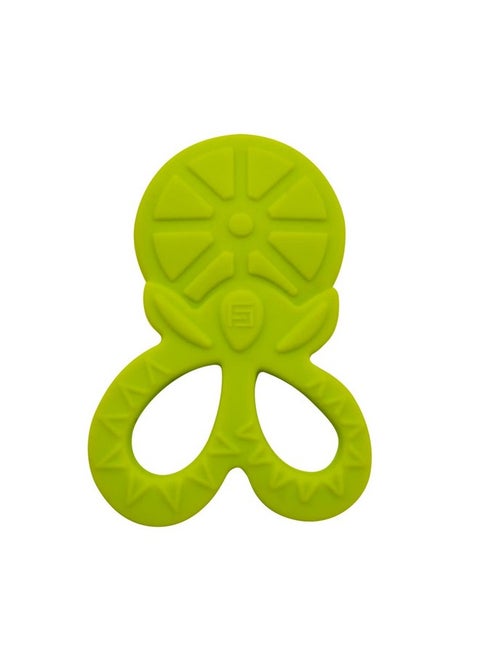 100% Bpa Free Soft Silicone Baby Teether For 3 To 6 Babies (Tylo, Green)