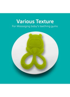 BuddsBuddy 100% Bpa Free Soft Silicone Baby Teether For 3 To 6 Babies (Tylo, Green)  - Image 5