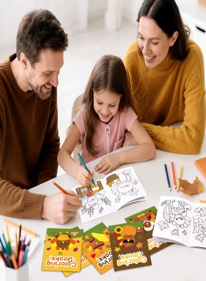 ANGOLIO Thanksgiving Turkey Coloring Books Bulks - 24Pcs Thanksgiving Coloring Books for kids Pumpkin Animals Fall DIY Color-in Pages Booklet for Kids Fall Activity Classroom Rewards Party Goodie Bags - Image 5