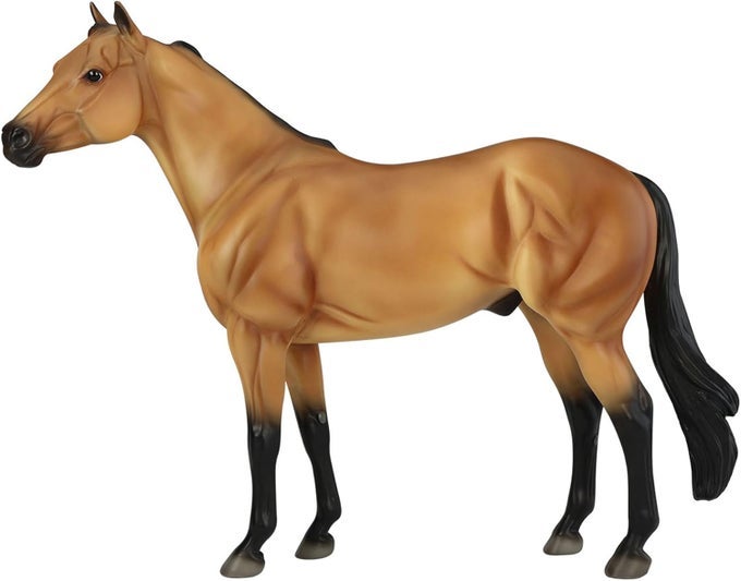 HORSES TRADITIONAL SERIES THE IDEAL SERIES BUCKSKIN BY ORREN MIXER HORSE FIGURINE 115 L X 85 H MODEL BTR10248