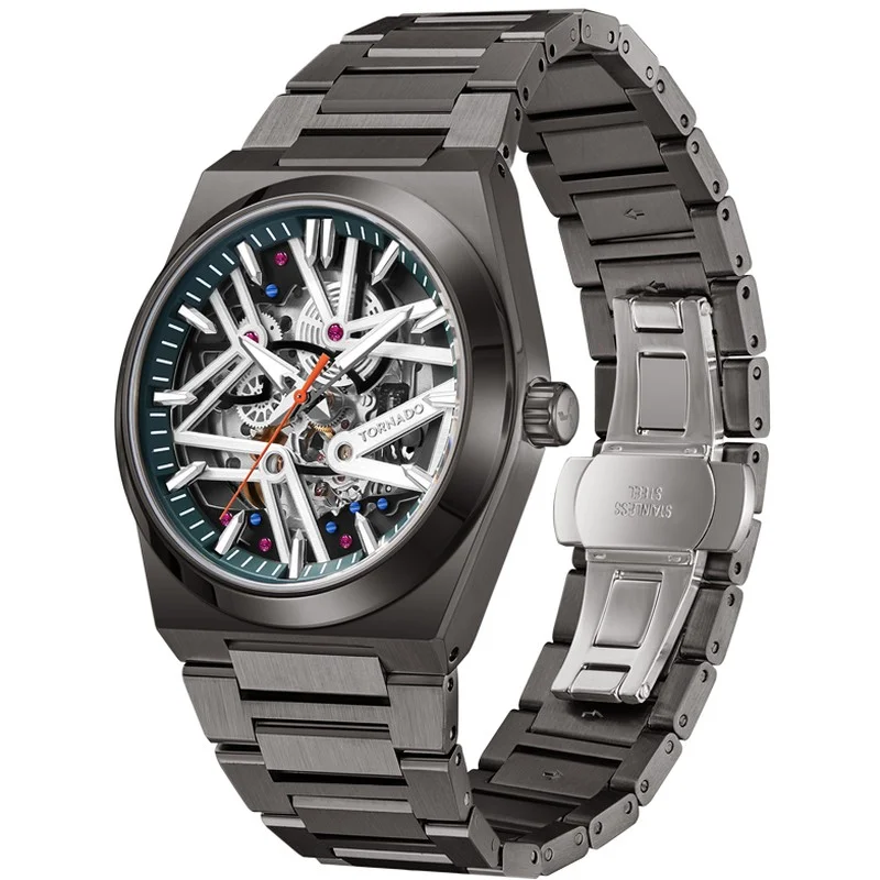 TORNADO Men's Metal Automatic Watch T24301-XBXH - 43 mm