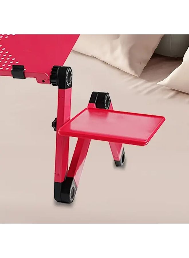 1pc Adjustable Aluminum Laptop Stand Foldable Lightweight Portable Desk with Mouse Pad Heat Dissipation for Home Office PC Notebook - Image 3