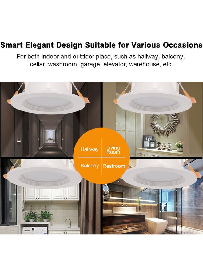 Loquat LED Motion Sensor Downlight Ceiling Light White 12.00X9.00X12.00cm - Image 2